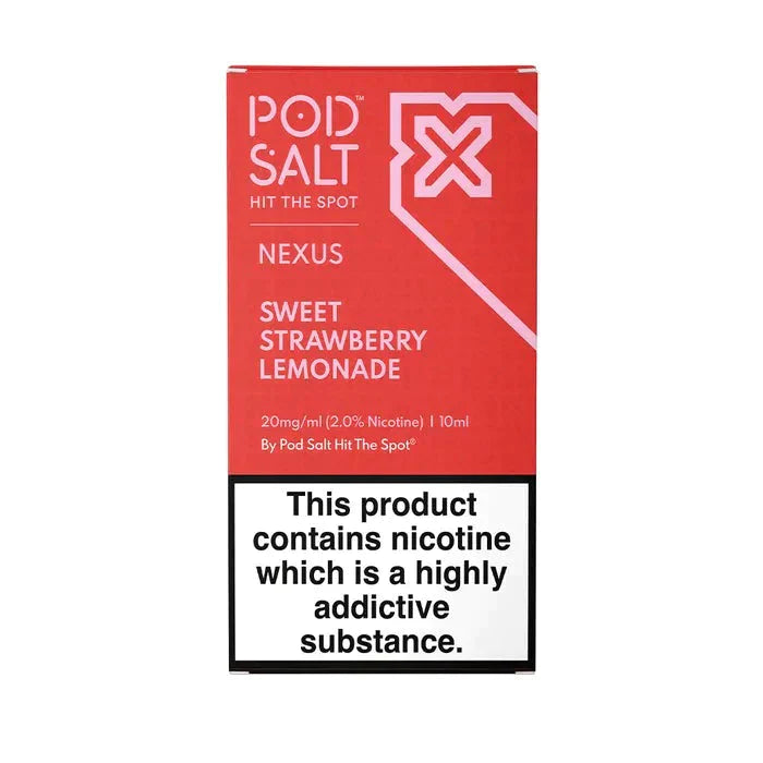 Pod Salt Nexus Sweet Strawberry Lemonade Nicotine Salt E-Liquid 10ml