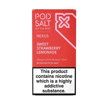 Pod Salt Nexus Sweet Strawberry Lemonade Nicotine Salt E-Liquid 10ml