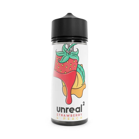 Unreal 2 Strawberry &amp; Peach Shortfill E-Liquid 100ml