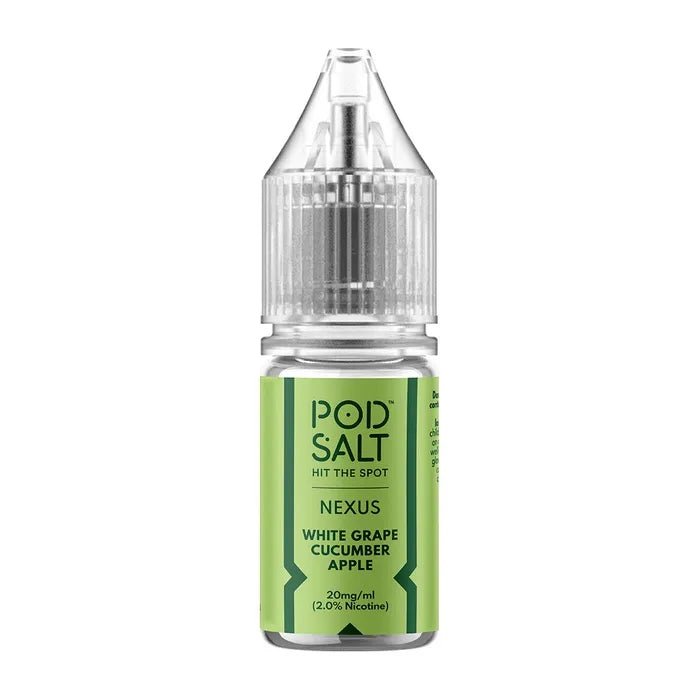 Pod Salt Nexus White Grape Cucumber Apple Nicotine Salt E-Liquid 10ml