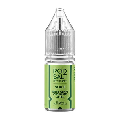 Pod Salt Nexus White Grape Cucumber Apple Nicotine Salt E-Liquid 10ml