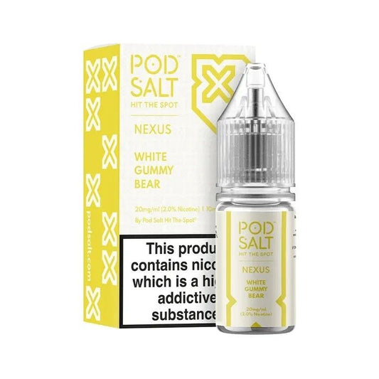 Pod Salt Nexus White Gummy Bear Nicotine Salt E-Liquid 10ml