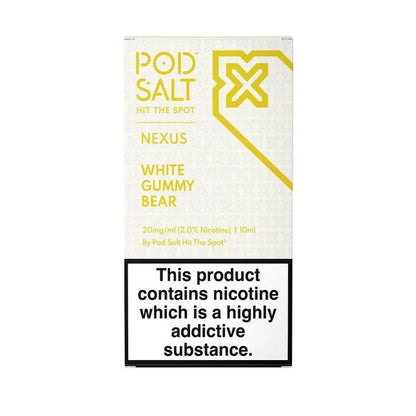 Pod Salt Nexus White Gummy Bear Nicotine Salt E-Liquid 10ml