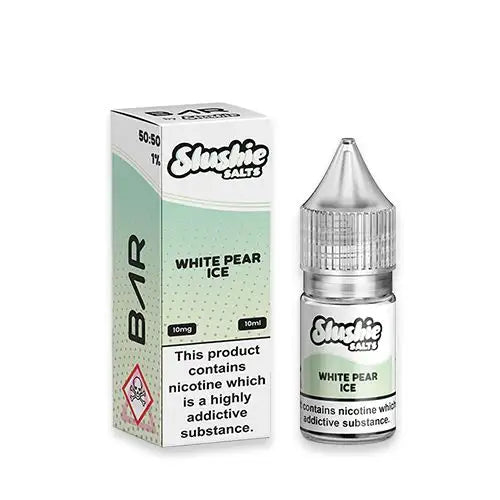 Slushie Salts Bar White Pear Ice Nic Salt E-Liquid 10ml